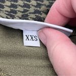 Bryn Walker  Green Houndstooth Womens Size XXS‎ Tunic Top Oversized Mock Neck Photo 2