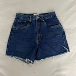Cotton On High Waisted Dark Wash Shorts Photo 4