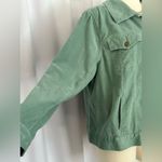 Source Unknown Caribbean Joe Sage Green Corduroy Button-up Women's Jacket (1013) Photo 8