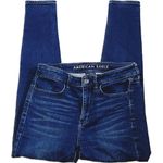 American Eagle  women’s size 2, mid rise, dark wash, straight leg,‎ denim jeans Photo 0
