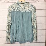 Bass Floral Long Sleeve Button Down M Blue Size M Photo 2