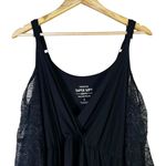 Torrid  Super Soft Knits Black Lace Trim Cami Tank Women 1x Photo 3