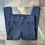 Aerie  Offline High Waisted 7/8 Ribbed Legging Size XL Navy Blue Photo 0