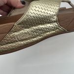FitFlop Lulu Weave Thong Sandals Pale Gold Brown Shoes style 407-308 size 11 Photo 8