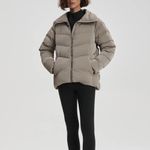 Varley  Alena Down Jacket in Cinder Shimmer Photo 3