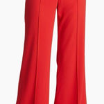 Alice + Olivia Dylan High Rise Wide Leg Pants in Poppy Red 6 Photo 0