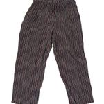 Sag Harbor Vintage 90s Flowy Striped Capri Pants Petite Womans Large Boho Retro Photo 6