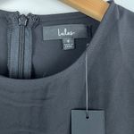 Lulus NWT Believe It or Knot Black Long Sleeve Tie-Front Skater Dress - Size S Photo 5