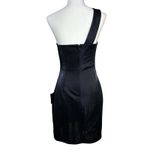 Lulus Women's Dress Sz M New Little Black Mini One Shoulder Night‎ Out Cocktail Size M Photo 7