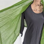 John Ashfield Green 100% Virgin Wool Scarf Lightweight Fringed Kelly Green Gaizy Photo 7