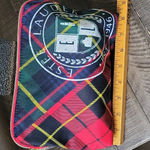 Estée Lauder Estee Lauder Red and Black Makeup Bag with Tartan Design Photo 2