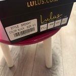 Lulus Brenny Black Suede Rhinestone Heel Sandals – 6.5 Photo 2