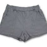 Madewell Easy Pull on Gauze Shorts Grey Elastic Waist Pockets Women's Size M Photo 0