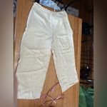 DKNY NWT drawstring ankle pants linen like sz 12 , 16β stretchy waist Photo 4