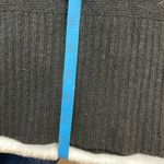 DKNY Pure Black Wrap Cardigan Lambs Wool Cashmere Women’s Small Bell Sleeve Lux Photo 7