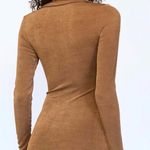 Princess Polly NWT  Conrad Mini Dress Size 0 Brown Short Hook Closure Ruched Photo 1