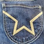 People's Liberation Flare Jeans womens 31 USA Made Low Rise Dark Wash Pockets‎ Blue Photo 3