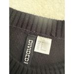 Divided Argyle Black Knit Sweater Vest Sz M Crop Top Y2K Preppy Academia Office Size M Photo 4