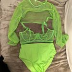 Lime green 3 piece rave set/dance costume Photo 1