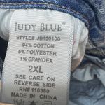 Judy Blue Los Angeles Star Print Denim Shorts Womens 2XL Frayed Hem Photo 6