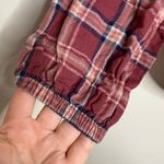 Madewell Plaid Flannel Top Oversized XXS Fall Color Palette Button Front V Neck Photo 2