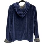 Sag Harbor  Sport Vintage Blue Velour Full Zip Hooded Jacket Photo 2