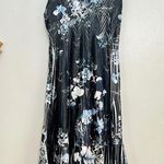 Komarov Floral Print Georgette Chiffon Dress with Jacket Size L Photo 6