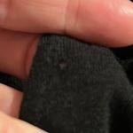 Lou & grey Women's Black Linen Blend Tie Back Pockets Shift Dress Small *Pinhole Photo 8