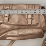 B Makowsky B. Makowsky Metallic Rose Gold Leather Crossbody Purse Photo 14