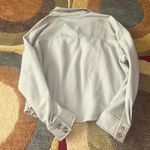 Almost Famous Light Olive Green Cropped Shacket Shirt Jacket Fuzzy Fleece Junior’s Size Medium Photo 4