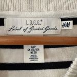 Label of Graded Goods  stripe crewneck sweater black cream cotton blend size S Photo 4