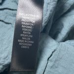 Adrianna Papell NWT‎  XL Blue Woven Crinkle Kimono Pant Set High Rise Lounge Set Photo 4