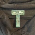 Ralph Lauren women’s active sweater black ruched cowl neck size large with butto Photo 1