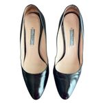 Prada Women’s Vintage Round Toe Platform Black Leather Pumps High Heels Size 38 Photo 1
