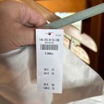 Abercrombie & Fitch White Asymmetrical One Sleeve 100% Cotton Blouse Size XS Photo 4