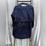 Go Couture  Solid Navy Tunic Size Large Photo 4