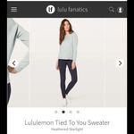 Lululemon  Tied To You Sweater
Heathered Starlight Photo 9