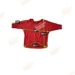 Sundance  Ariane Top 100% Linen Dolman Sleeve Fringe Red Orange Small Oversized Photo 6