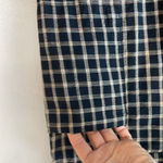 ZARA  Checkered Plaid Pants Cropped Cuff Small Photo 4