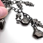 Pardma Paris charm parfum bottle shoes‎ dangle chain necklace gunmetal Gray Photo 9