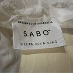 Sabo Skirt Noah Dress XS White Strapless Textured Maxi Pockets Boho Bridal Photo 11