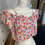 Sienna Sky Floral Cold Shoulder Crop Top Photo 0