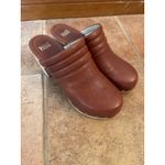 Paige Robbie Studded Clog in the whisky brown leather. Size 9 Photo 1