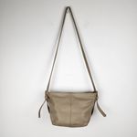 Stone Mountain Beige Tan Leather Slouch Shoulder Bag Purse Photo 2