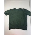 Willi Smith Merino Wool Short Sleeve Green Sweater Pocket Top Womens Large Photo 4