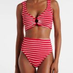 HUNZA G Nadine Bikini Red/White Stripe, BRAND NEW, $255 Red Size undefined Photo 12