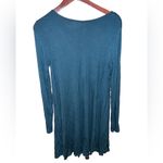 Old Navy  dark green long sleeved t-shirt dress size medium Photo 3