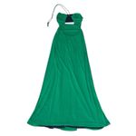 STAUD  Kanha Reversible Mesh Halter Dress Clover Green Deep Sea Blue Maxi Dress Photo 3