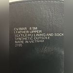 Chelsea and Violet War Womens Black Tan Snakeskin Leather LaceUp Combat Boots Photo 8