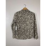 1901 Small Leopard Print Cotton Voile Button Down Top Nordstrom NEW Photo 4
